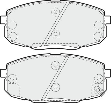 JPN 10H0325-JPN - Komplet zavornih oblog, ploscne (kolutne) zavore parts5.com