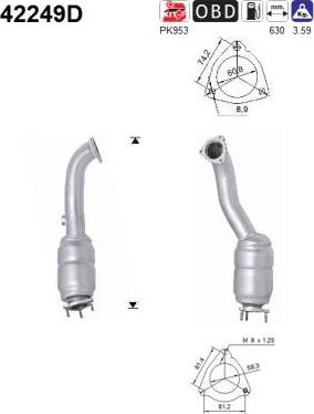 AS 42249D - Катализатор parts5.com