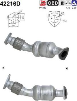 AS 42216D - Catalizador parts5.com