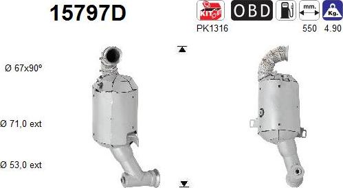 AS 15797D - Katalizator parts5.com