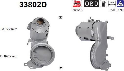 AS 33802D - Catalyseur parts5.com