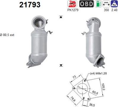 AS 21793 - Katalizátor parts5.com