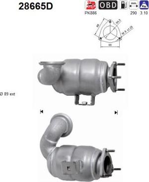 AS 28665D - Katalysaattori parts5.com