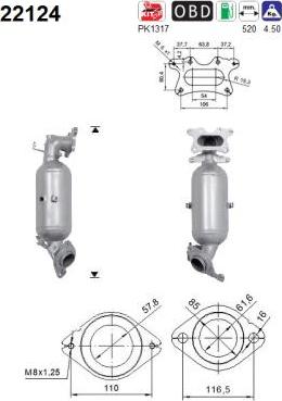 AS 22124 - Katalysator parts5.com