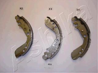 Ashika 55-04-493 - Komplet kočnih čeljusti parts5.com