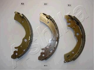 Ashika 55-04-411 - Set saboti frana parts5.com