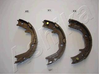 Ashika 55-05-507 - Brake Shoe Set, parking brake parts5.com