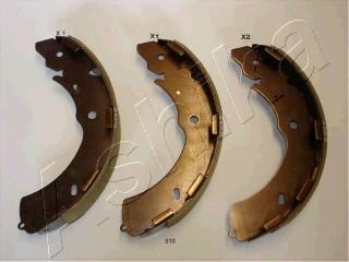 Ashika 55-05-510 - Brake Shoe Set parts5.com