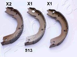 Ashika 55-05-513 - Brake Shoe Set, parking brake parts5.com