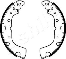 Ashika 55-05-523 - Set saboti frana parts5.com