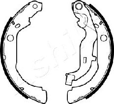 Ashika 55-00-020 - Brake Shoe Set parts5.com