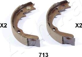 Ashika 55-07-713 - Brake Shoe Set, parking brake parts5.com