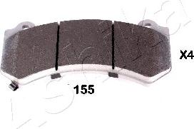 Ashika 50-01-155 - Brake Pad Set, disc brake parts5.com