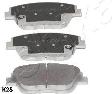 Ashika 50-0K-K28 - Brake Pad Set, disc brake parts5.com