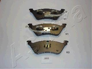 Ashika 51-09-993 - Set placute frana,frana disc parts5.com