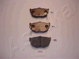 Ashika 51-05-595 - Brake Pad Set, disc brake parts5.com