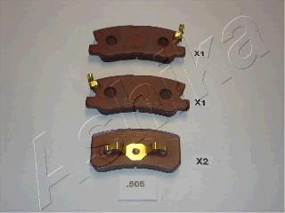 Ashika 51-05-505 - Brake Pad Set, disc brake parts5.com