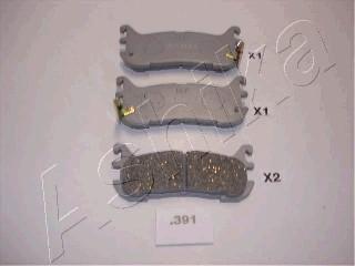 Ashika 51-03-391 - Set placute frana,frana disc parts5.com