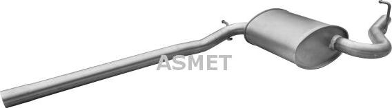 Asmet 06.020 - Middle Silencer parts5.com