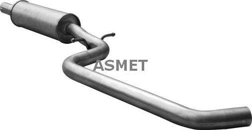 Asmet 03.128 - Silenciador del medio parts5.com