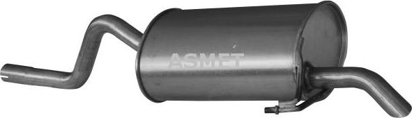 Asmet 10.059 - Koncový tlmič výfuku parts5.com