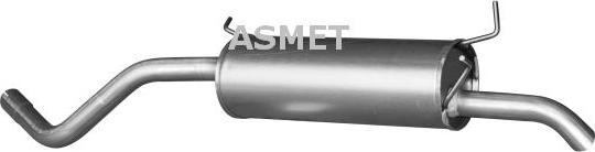 Asmet 10.086 - End Silencer parts5.com