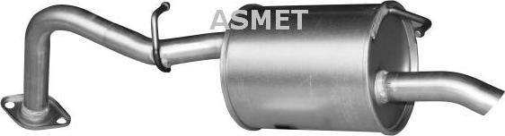 Asmet 20.020 - Tłumik końcowy parts5.com