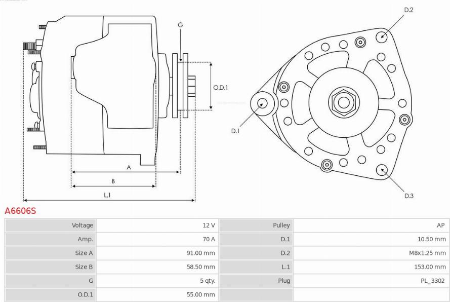 AS-PL A6606S - Generátor parts5.com