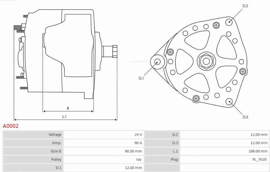 AS-PL A0002 - Alternator parts5.com