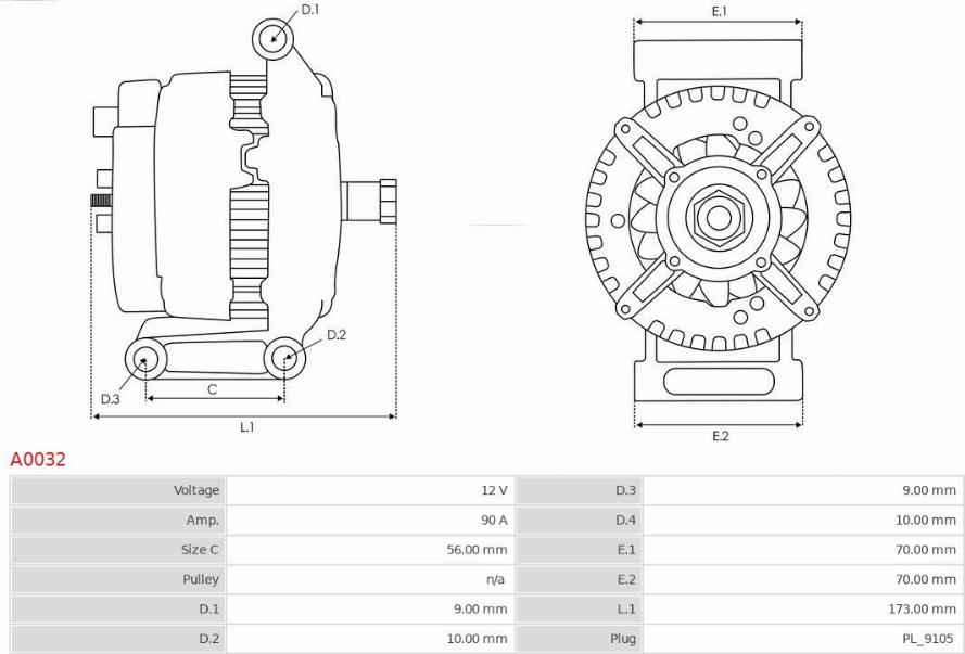 AS-PL A0032 - Alternator parts5.com