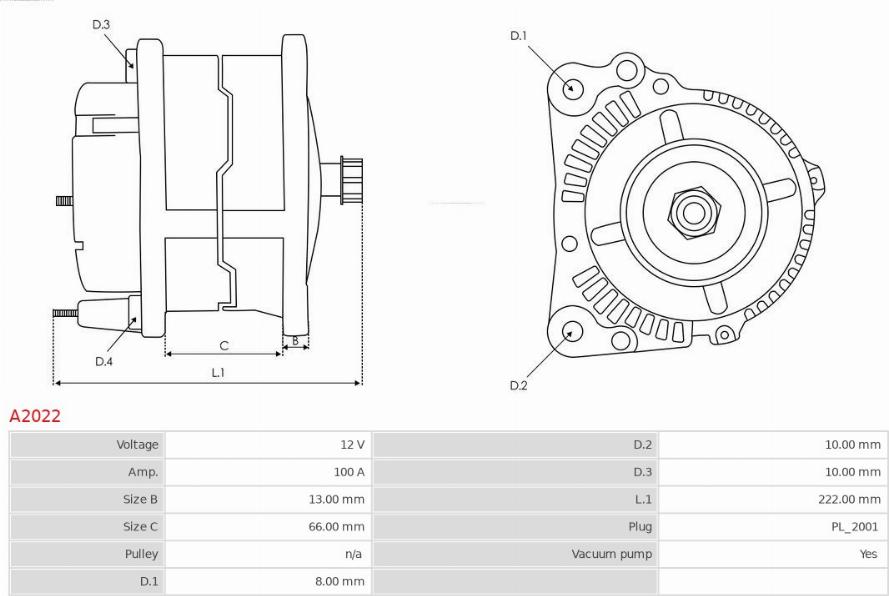 AS-PL A2022 - Alternator parts5.com