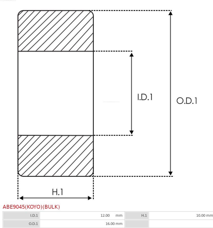 AS-PL ABE9045(KOYO)(BULK) - Lagar parts5.com