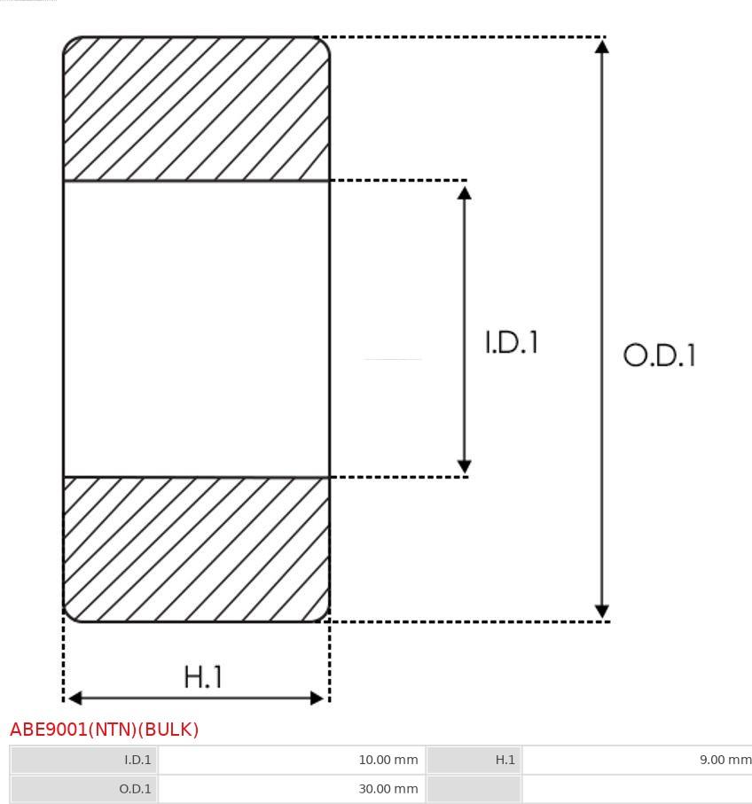 AS-PL ABE9001(NTN)(BULK) - Cojinete parts5.com