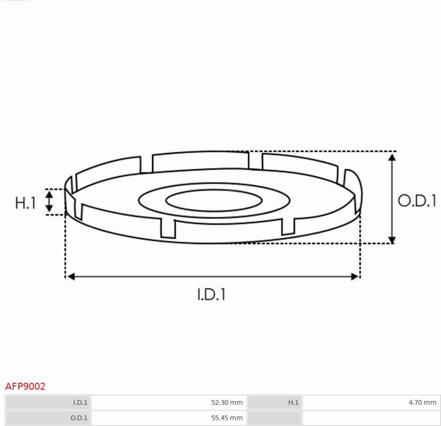 AS-PL AFP9002 - Remenica, alternator parts5.com