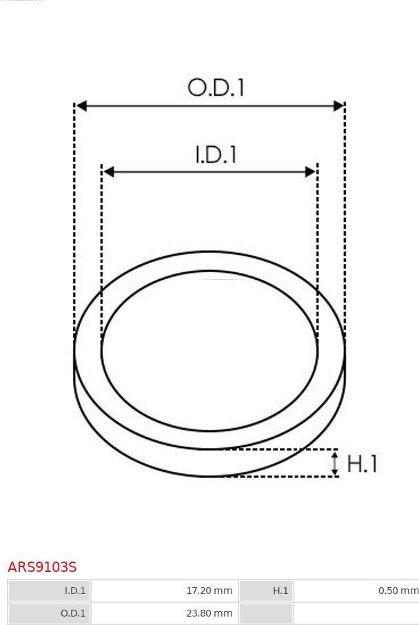 AS-PL ARS9103S - Repair Kit, alternator parts5.com