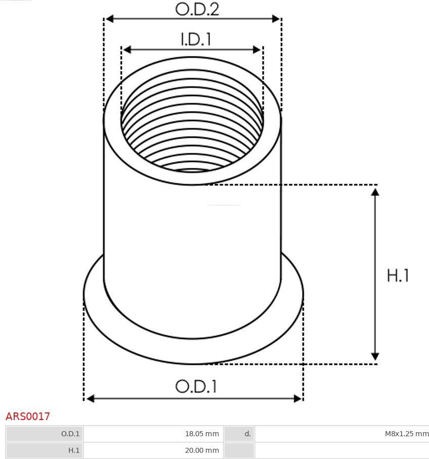 AS-PL ARS0017 - Komplet za popravak, alternator parts5.com