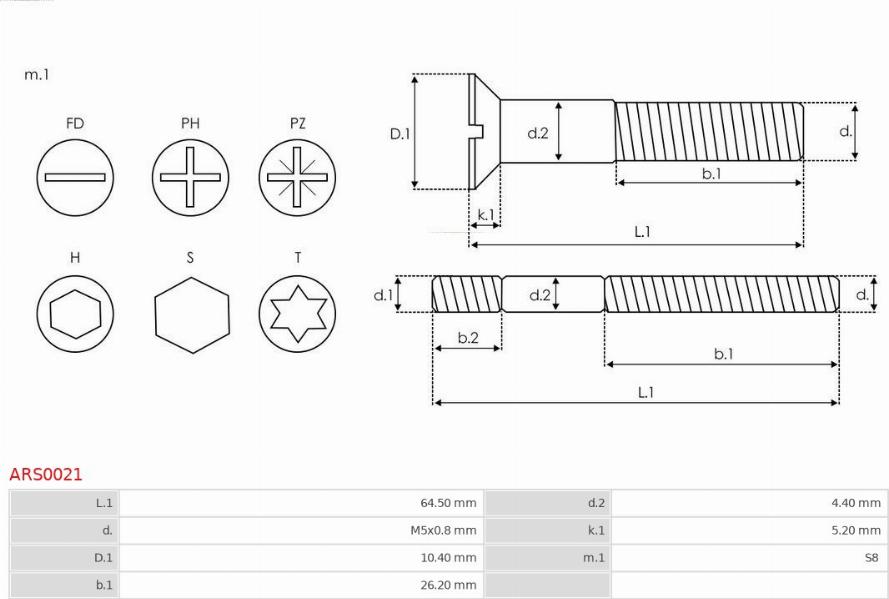 AS-PL ARS0021 - Repair Kit, alternator parts5.com