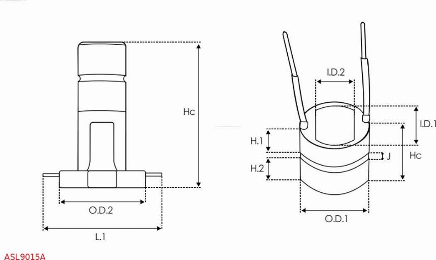 AS-PL ASL9015A - Kluzný kroužek, generátor parts5.com