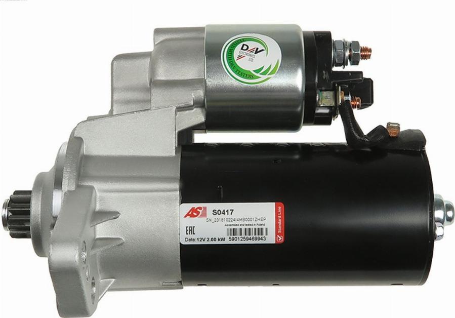 AS-PL S0417 - Startér parts5.com