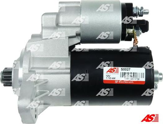 AS-PL S0027 - Motor de arranque parts5.com