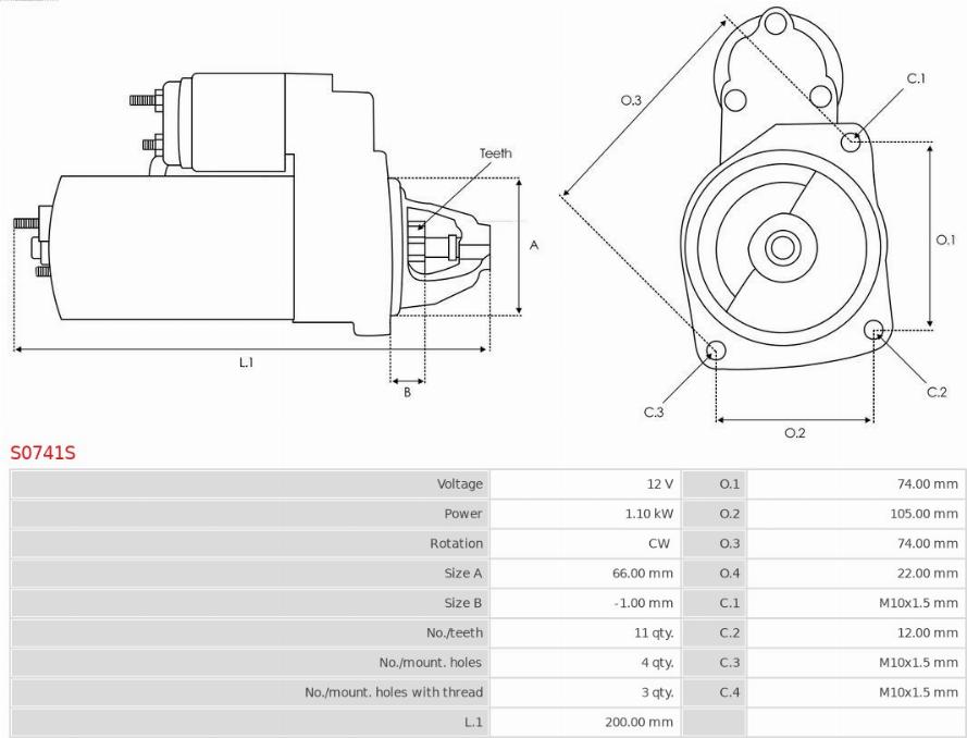 AS-PL S0741S - Uputnik parts5.com