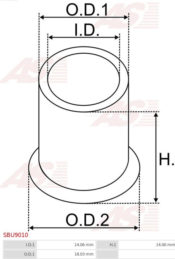 AS-PL SBU9010 - Bucsa,arbore demaror parts5.com