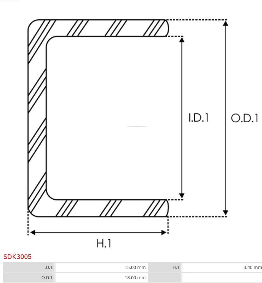 AS-PL SDK3005 - Kit de reparación, motor de arranque parts5.com