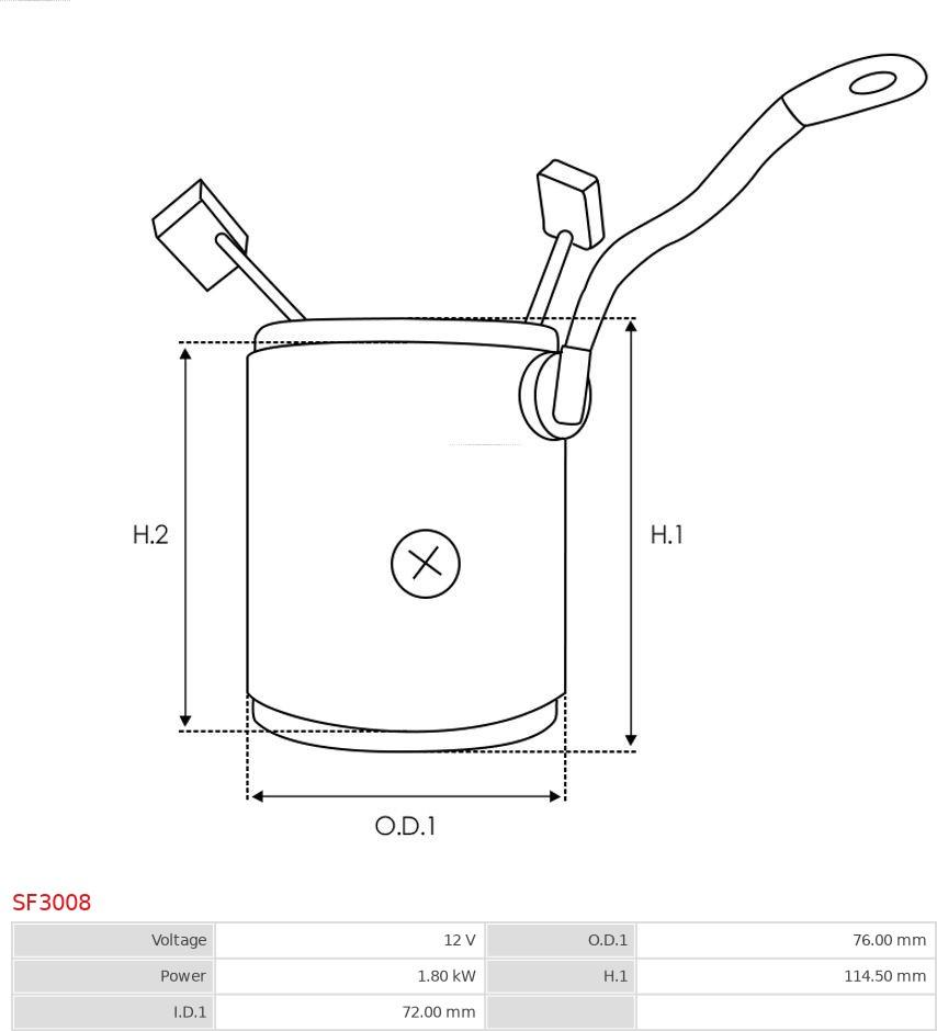 AS-PL SF3008 - Erregerwicklung, Starter parts5.com