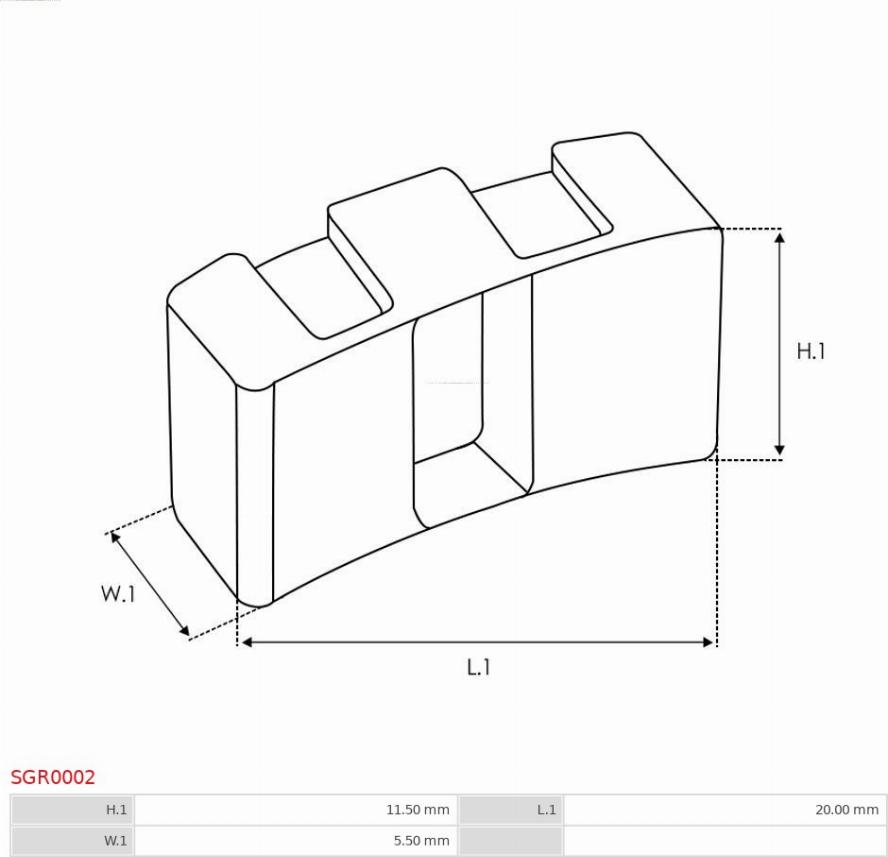 AS-PL SGR0002 - Repair Kit, starter parts5.com