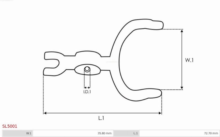 AS-PL SL5001 - Zestaw naprawczy, rozrusznik parts5.com