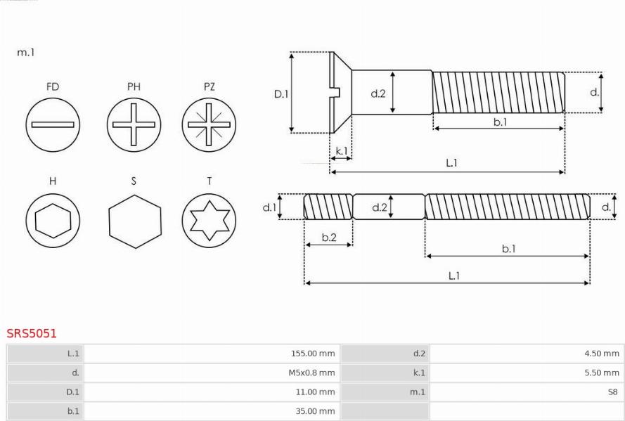 AS-PL SRS5051 - Chit reparatie, alternator parts5.com