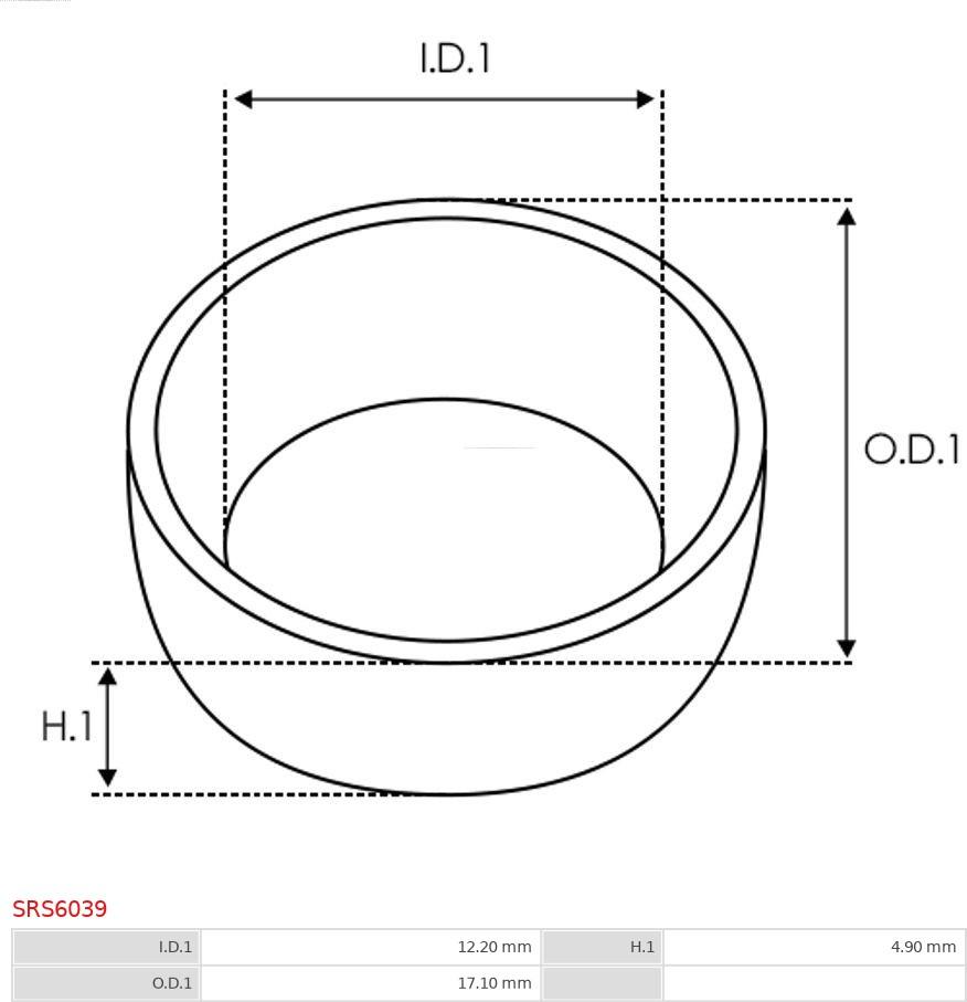 AS-PL SRS6039 - Javítókészlet, önindító parts5.com