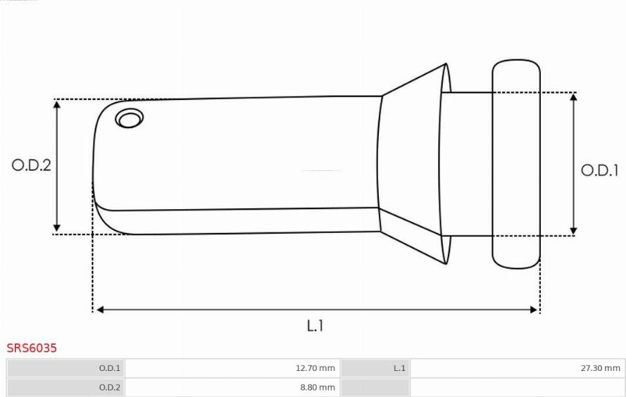 AS-PL SRS6035 - Kit de reparación, motor de arranque parts5.com