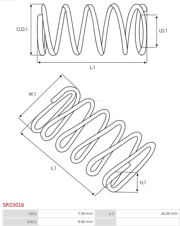 AS-PL SRS3016 - Kit de réparation, démarreur parts5.com